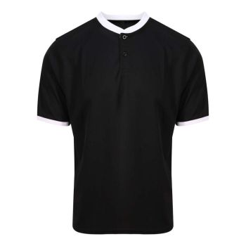 COOL STAND COLLAR SPORTS POLO Jet Black/Arctic White M