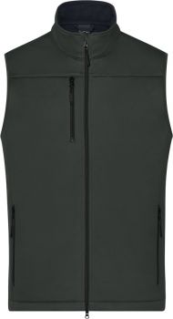 James & Nicholson | Pánská 3-vrstvá softshellová vesta graphite M