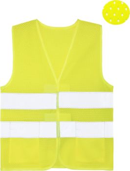 Korntex | Dětská síťovaná bezpečnostní vesta yellow S