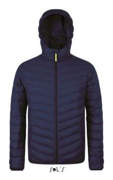 SOL'S RAY MEN - LIGHT HOODED DOWN JACKET French Navy 2XL