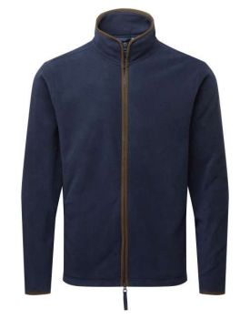 MEN'S 'ARTISAN' FLEECE JACKET Navy/Brown L