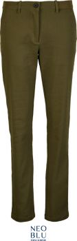 NEOBLU | Dámské chino kalhoty deep khaki (40)