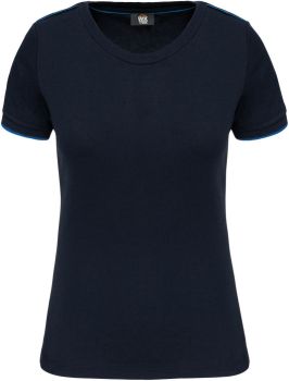 Kariban | Dámské pracovní tričko "Day-to-Day" navy/light royal blue M