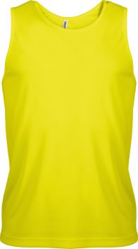 Kariban ProAct | Pánské sportovní tričko bez rukávů fluorescent yellow L