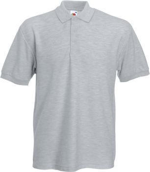 F.O.L. | Piqué polo z těžké bavlny heather grey M