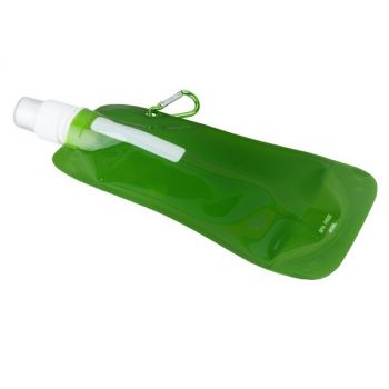EXTRA FLAT skládací sportovní lahev 480 ml,  zelená