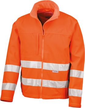 Result | Bezpečnostní softshellová bunda fluorescent orange L