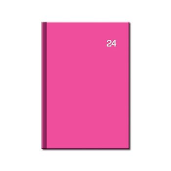 Denný diár A5 PRINT Neon ružový 2024