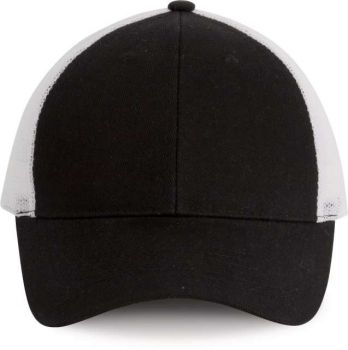 TRUCKER CAP - 6 PANELS Black/White U