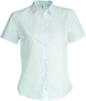 LADIES' SHORT-SLEEVED NON-IRON SHIRT White L