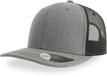 Atlantis | 6 panelová Trucker kšiltovka "Sonic" grey melange/black onesize