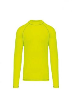 MEN'S TECHNICAL LONG-SLEEVED T-SHIRT WITH UV PROTECTION Fluorescent Yellow M