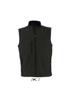 SOL'S RALLYE MEN - SLEEVELESS SOFTSHELL JACKET Black L