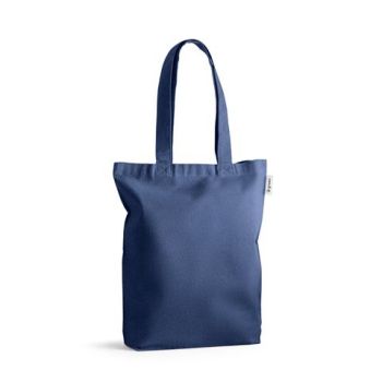 MERIDA. Prírodná bavlnená taška Modrá