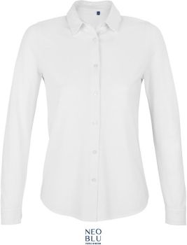 NEOBLU | Piqué halenka s dlouhým rukávem optic white XXL