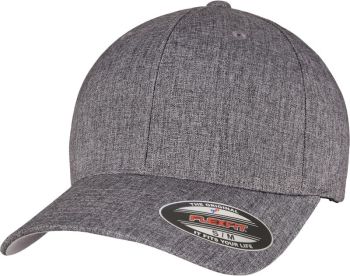 Flexfit | 6 panelová kšiltovka "Heatherlight" dark grey melange S/M