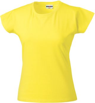 Russell | Dámské vypasované tričko s kulatým výstřihem sunshine yellow L