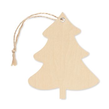 KIVA Vánoční ozdoba  - stromeček wood