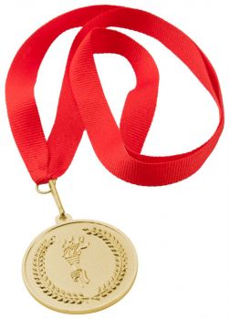 Corum medal gold , red