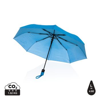 21" mini auto-open dáždnik Impact zo 190T RPET AWARE™ modrá
