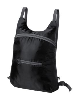 Brocky foldable RPET backpack black
