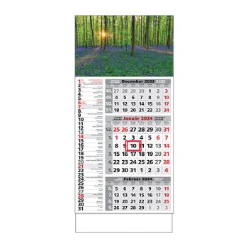 Plánovací kalendár ŠTANDARD 3M kombi 2024  Obrázok E