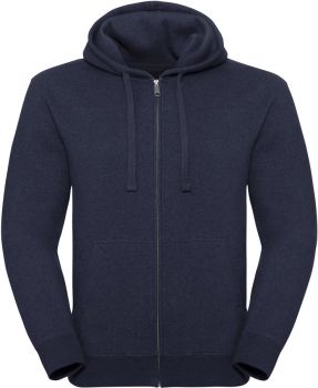 Russell | Pánská melírovaná mikina s kapucí Authentic indigo melange XL