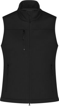 James & Nicholson | Dámská 3-vrstvá softshellová vesta black S