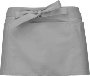 POLYCOTTON SHORT APRON Light Grey U