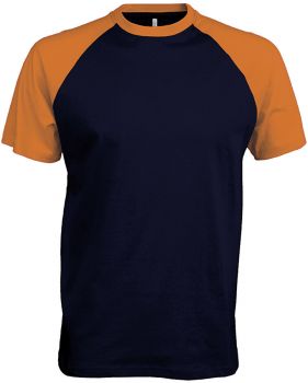 Kariban | Baseballové tričko navy/orange S