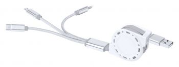 Sanseg USB nabíjací kábel silver
