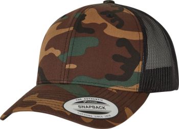 Flexfit | 5 panelová Trucker kšiltovka "Camo" camo/black onesize