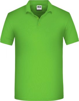 James & Nicholson | Pánské pracovní polo z bio bavlny lime green L