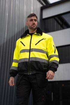 4-IN-1 PILOT JACKET Hi-Vis Yellow/Navy M