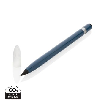 Nekonečná ceruzka z hliníka s gumou modrá
