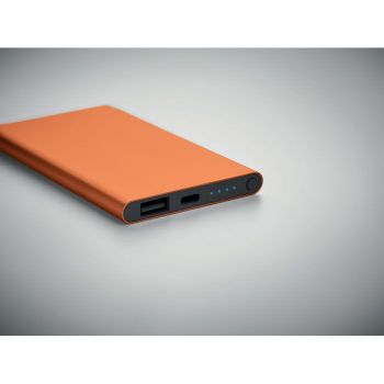 POWERFLAT C Powerbanka Type C 4000 mAh Oranžová