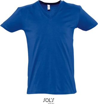 SOL'S | Pánské tričko s výstřihem do V royal blue L