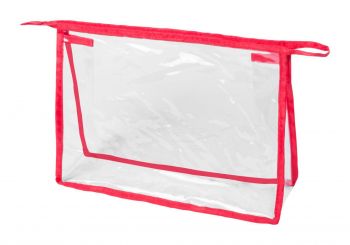 Losut kozmetická taška transparent , red