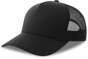 Atlantis | 5 panelová Trucker kšiltovka black/black onesize