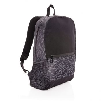 Reflexný batoh na notebook z RPET AWARE™ čierna
