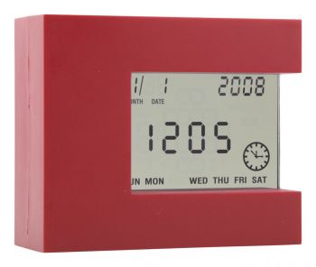 Nester multifunctional table clock red
