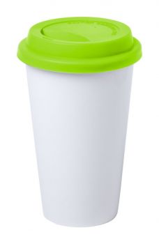 Keylor mug lime green , white