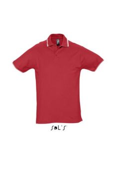SOL'S PRACTICE MEN - POLO SHIRT Red/White L