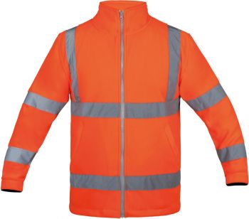 Korntex | Bezpečnostní fleecová bunda orange L