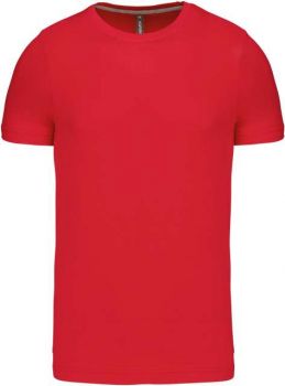 SHORT-SLEEVED CREW NECK T-SHIRT Red L