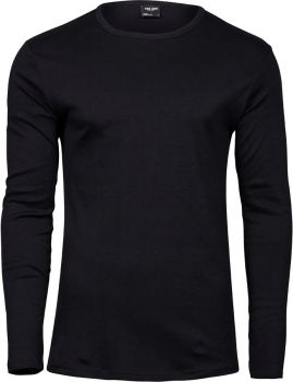 Tee Jays | Pánské tričko Interlock s dlouhým rukávem black M
