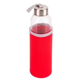 VIM lahev ze skla 500 ml, červená