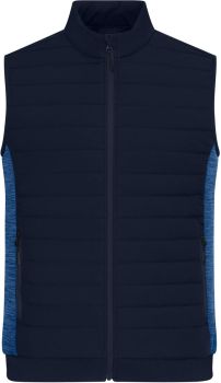 James & Nicholson | Pánská vesta s podšívkou navy/royal melange 3XL