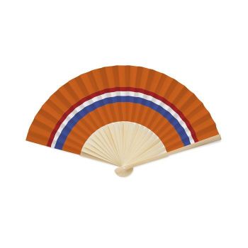 FUNFAN Vějíř v designu vlajky orange