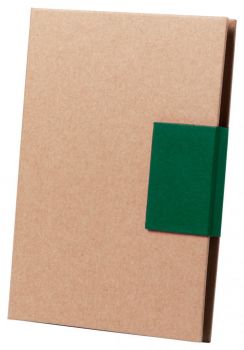 Ganok adhesive notepad green , natural